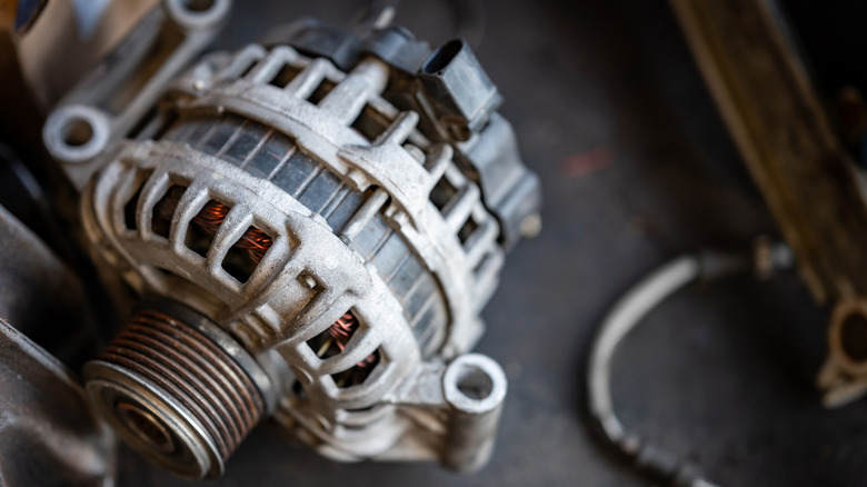 Image of a used car alternator