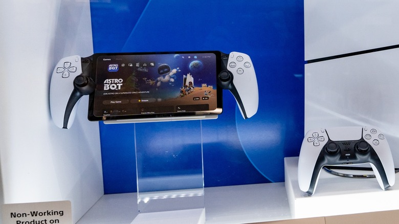 PlayStation Portal on display along with a PS controller