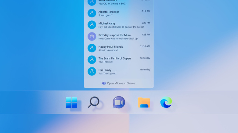 A Microsoft Teams shortcut on Windows 11