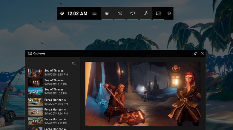 A screenshot of Windows 11's game bar