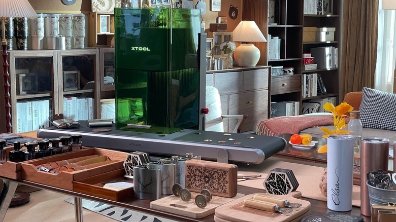 xTool F1 Ultra with belt