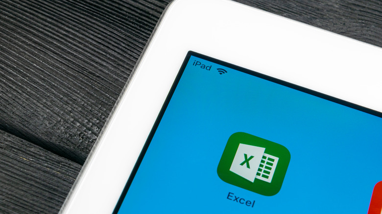 Excel ipad homescreen