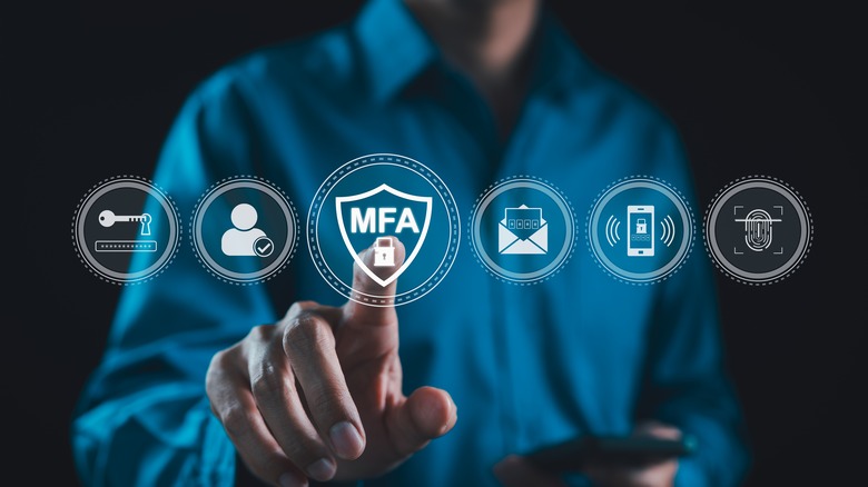 Representation of using MFA digitally.