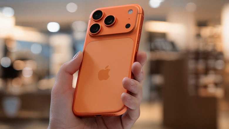 iPhone 17 pro max in hand