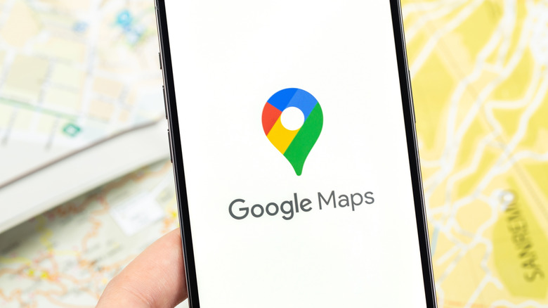 Google Maps image on a smartphone