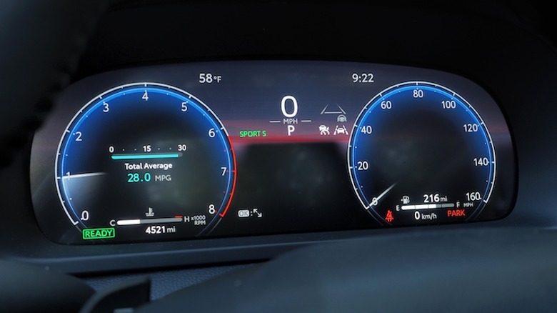 Crown driver display