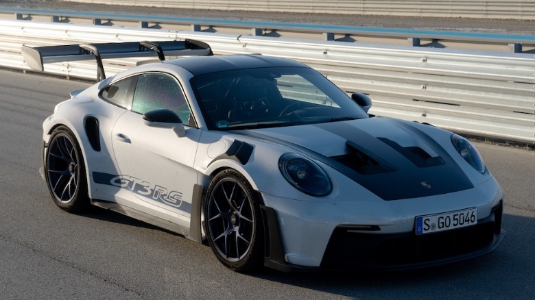 992 Porsche 911 GT3 RS at track