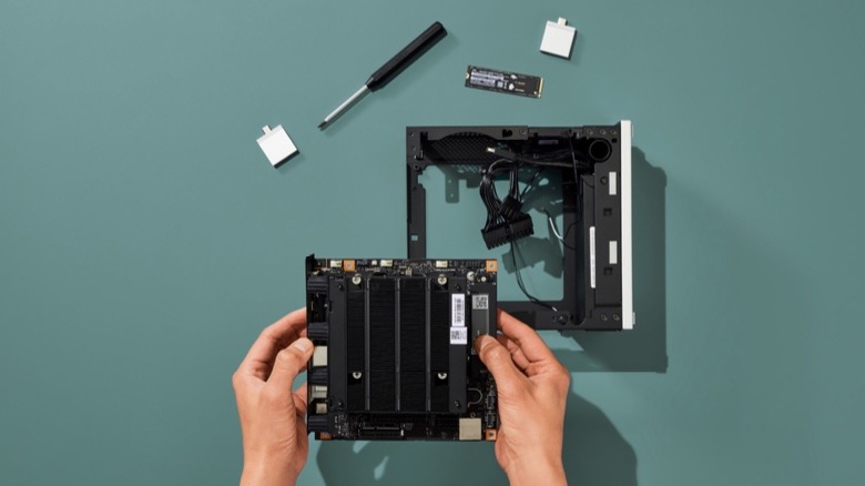 Inside view of the Framework Desktop