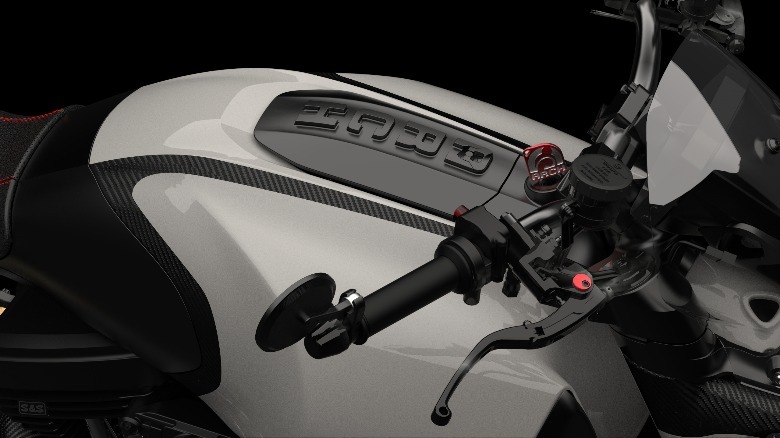 Fuel tank of the Arch 1S motorbike.