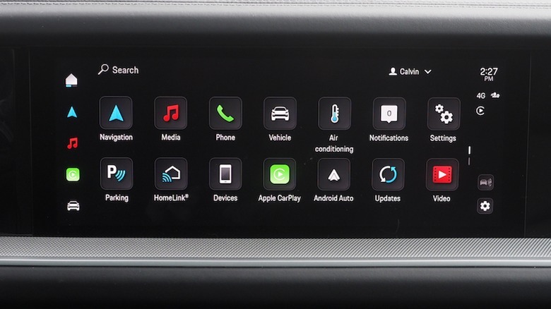 Infotainment touchscreen