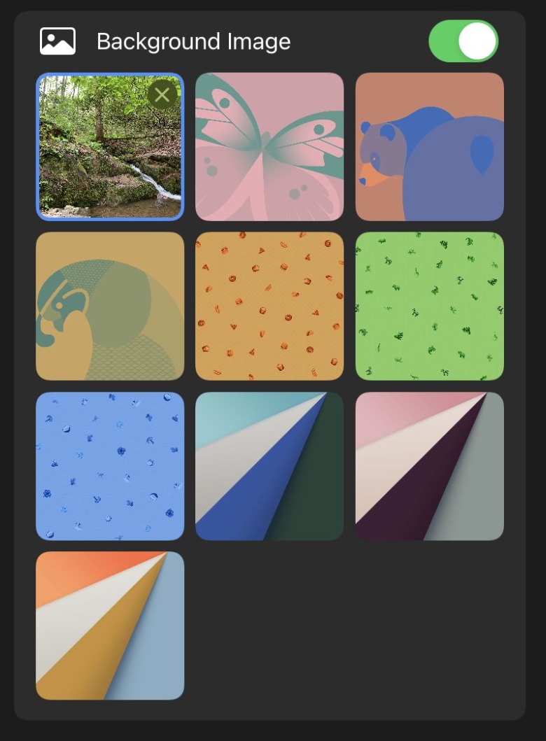 Safari background image screen