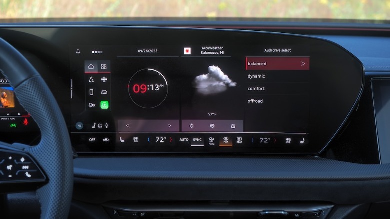 SQ5 touchscreen