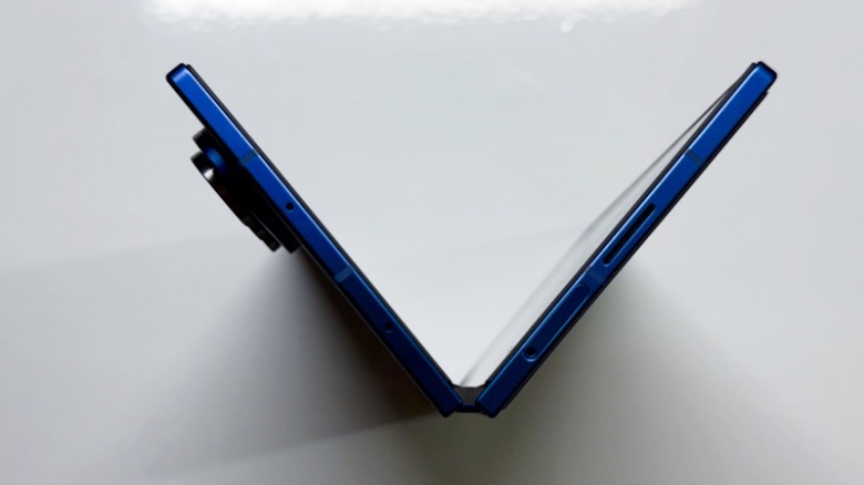 Top view of Samsung Galaxy Z Fold 7.