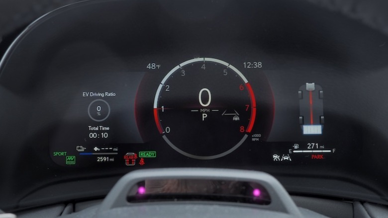 TX 550h+ instrument cluster