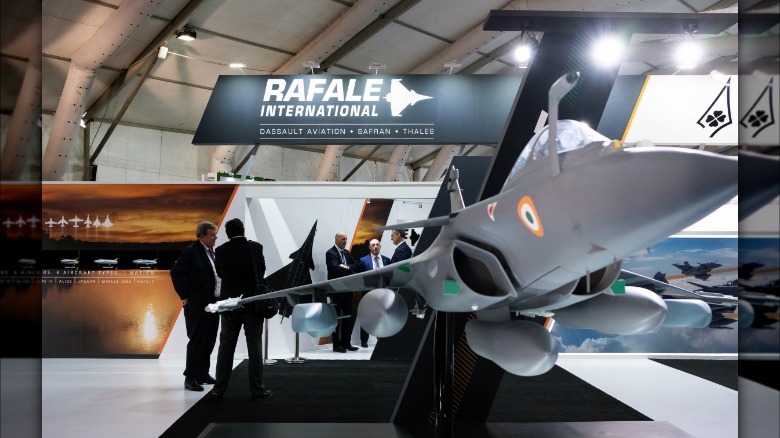 Dassault defense aviation exhibit at Aero India