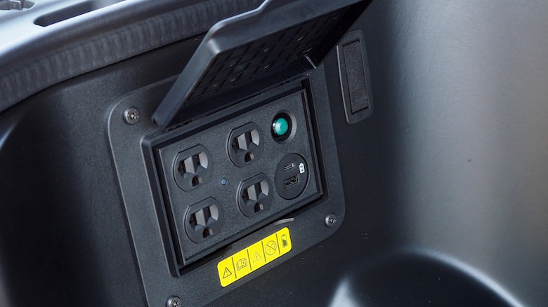 F-150 Lightning frunk outlets