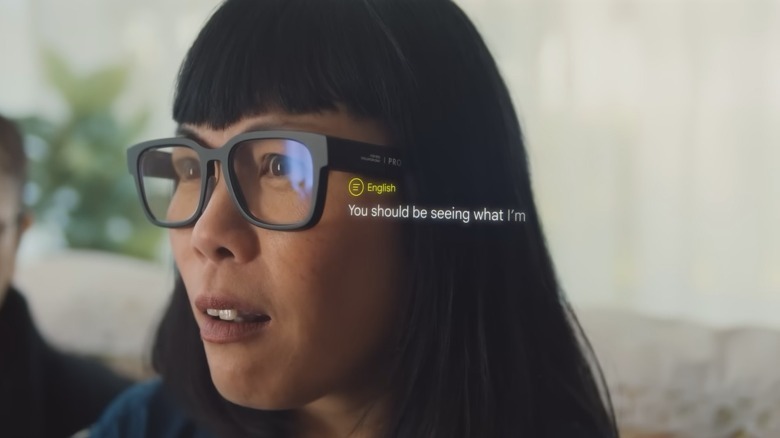 Translation on Google AR glass