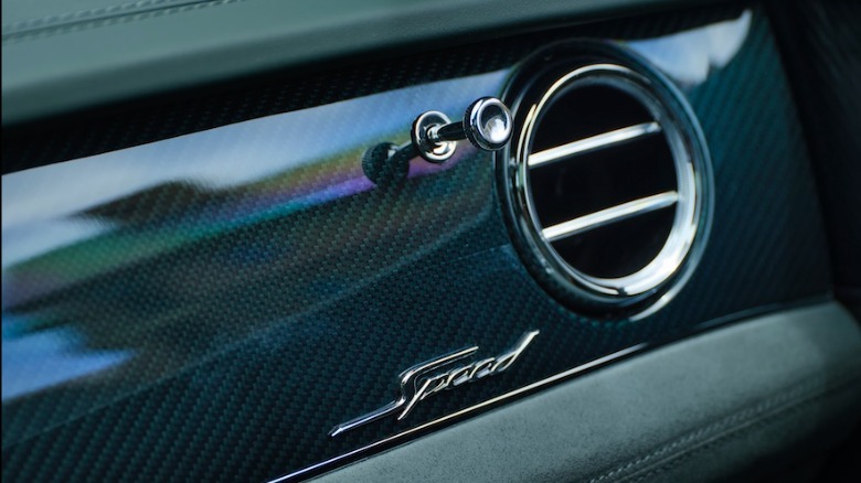 Bentayga Speed dashboard detail