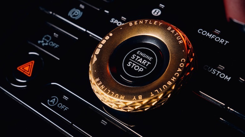 Bentley Mulliner Batur drive mode dial