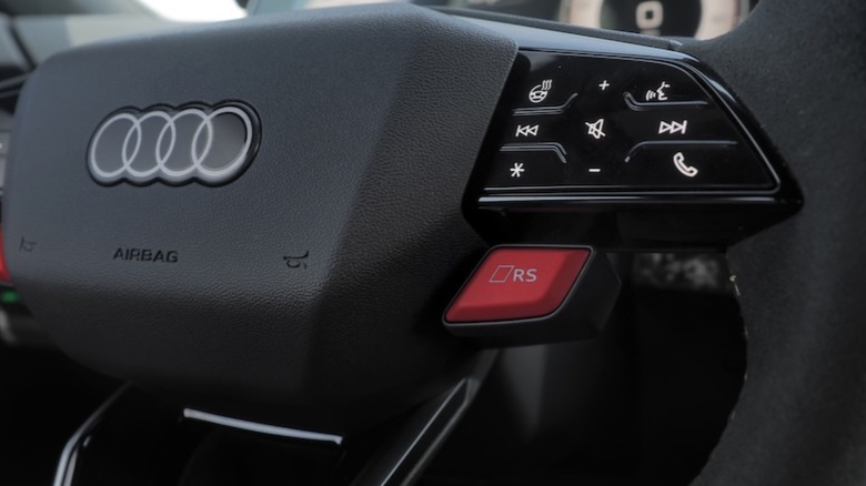 RS button on steering wheel
