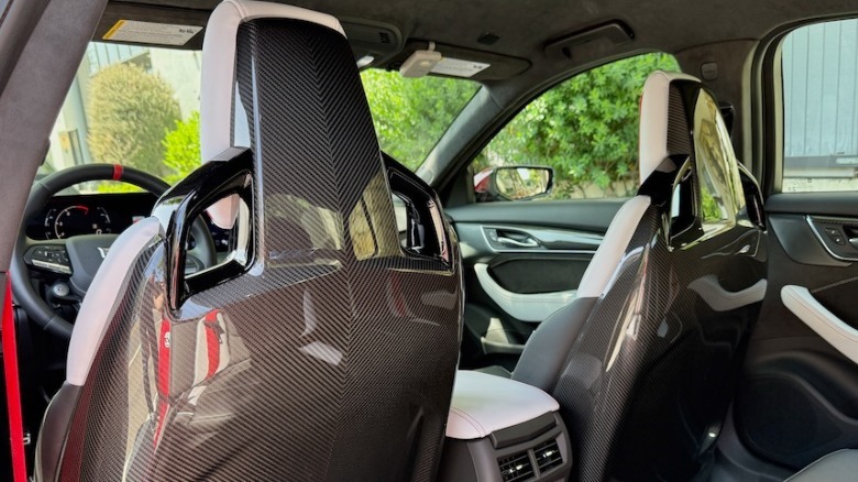 2025 Cadillac CT5-V Blackwing carbon fiber seatbacks