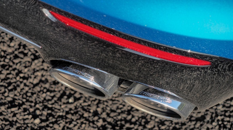 AMG-branded tailpipes