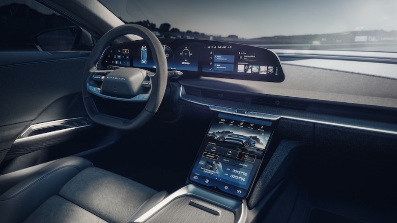 Lucid Air Sapphire dashboard