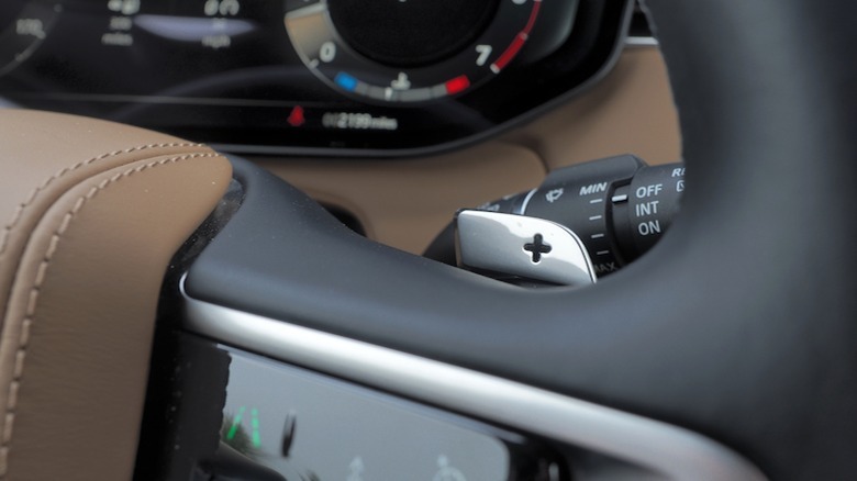 Steering wheel paddle