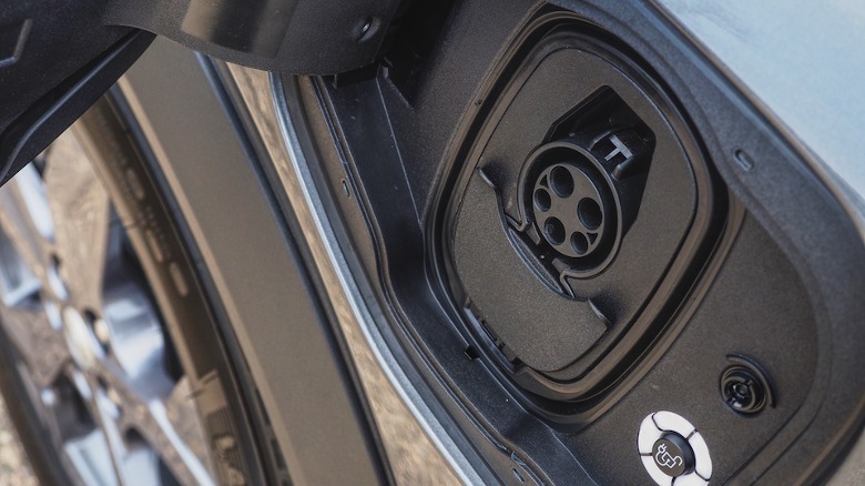 Mustang Mach-E charge port