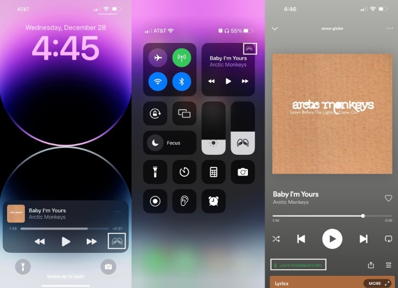Screenshots Beats pairing iPhone