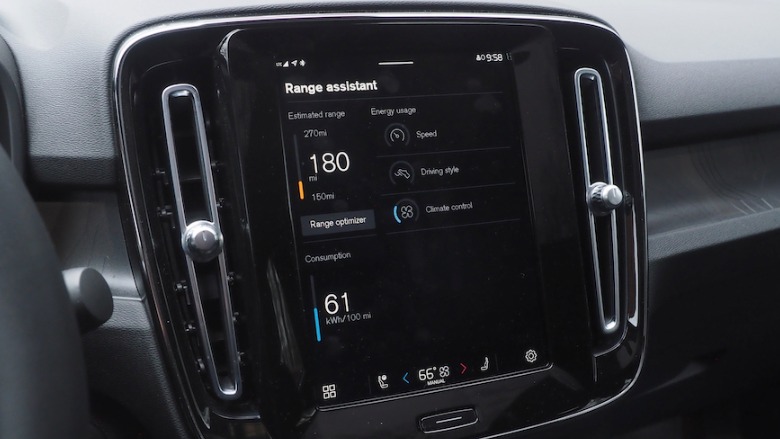 Volvo EV range assistant