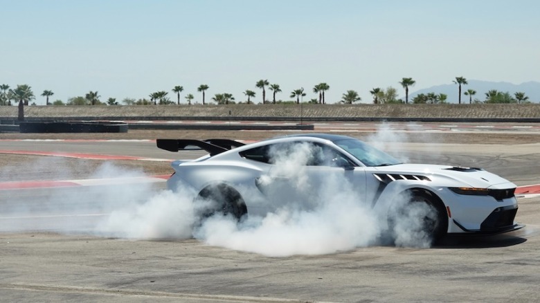 Mustang GTD getting smokey