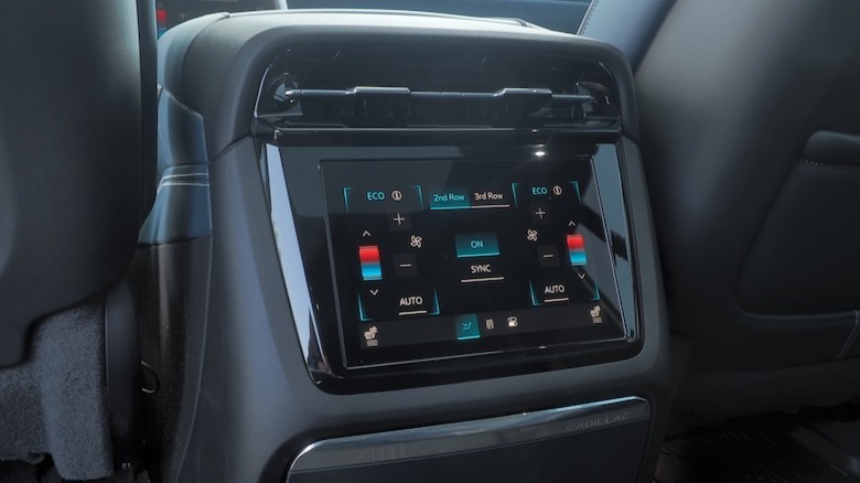 Second row touchscreen