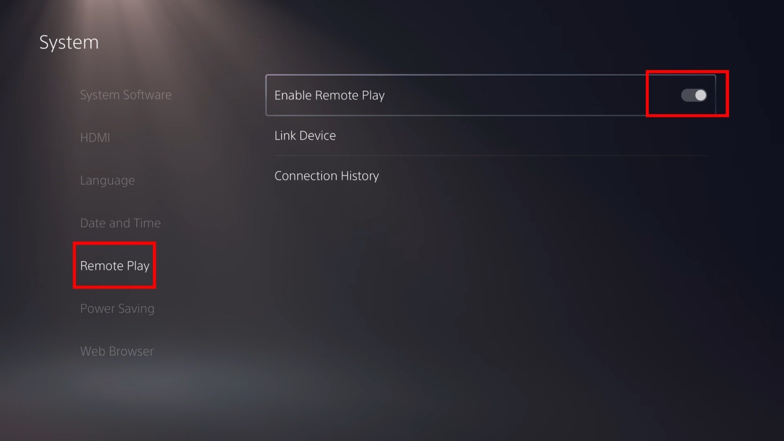 ps5 remote play settings screenshot