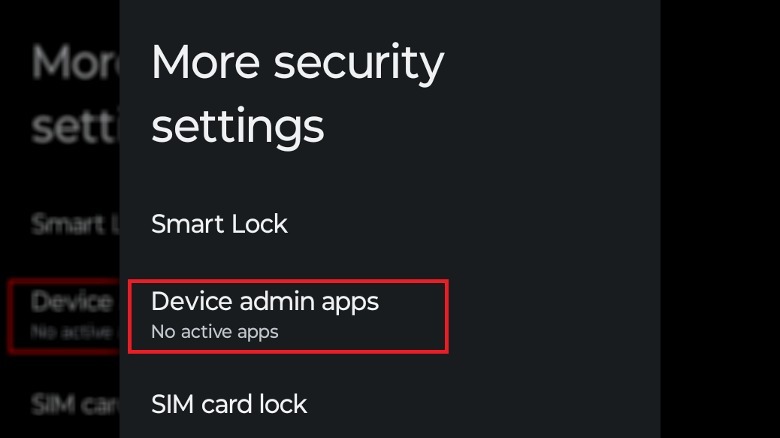 Android more security settings