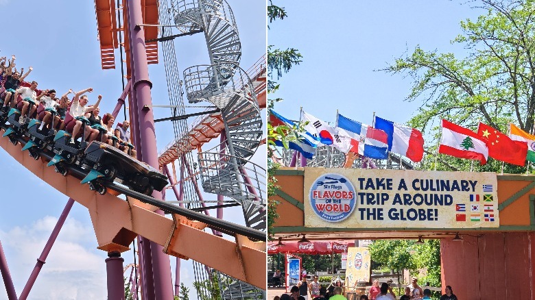 Two photos of moving subjects