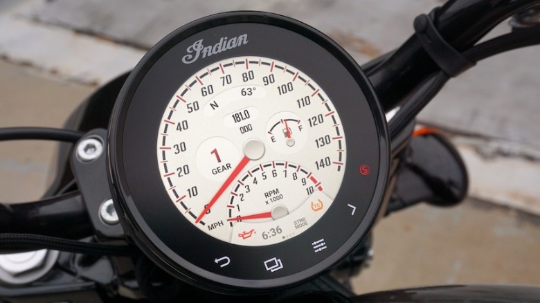 2025 Indian Scout Bobber Gauge