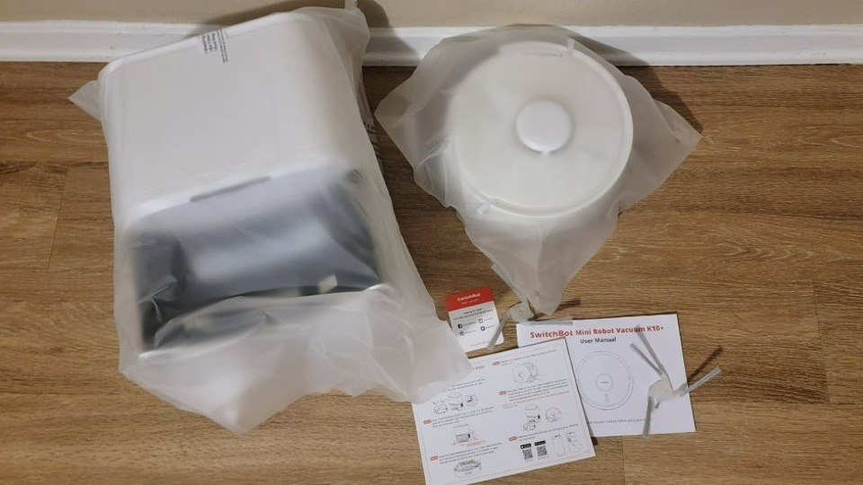 unboxing switchbot k10+ vacuum