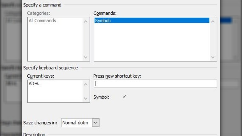 Microsoft Word symbol shortcut