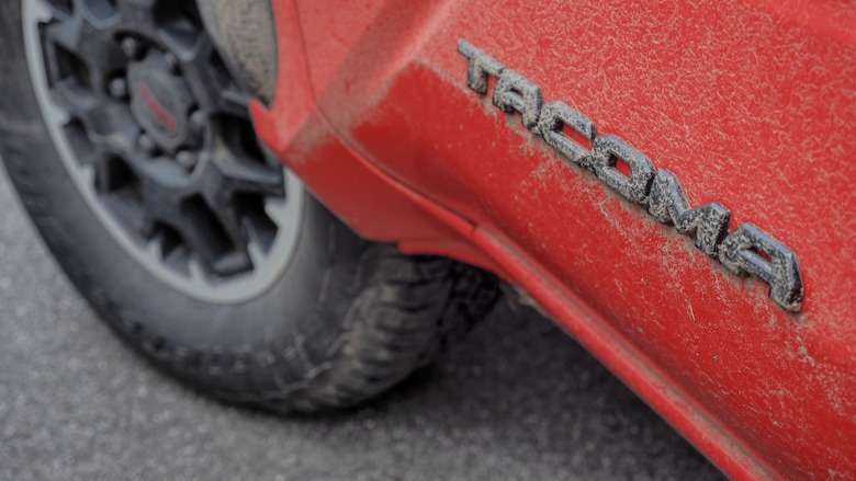 Tacoma badge and wheel