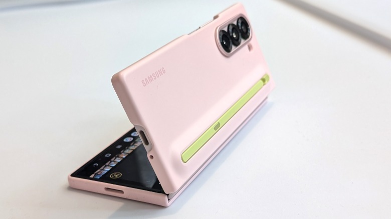 Galaxy Z Fold 6 with S Pen case