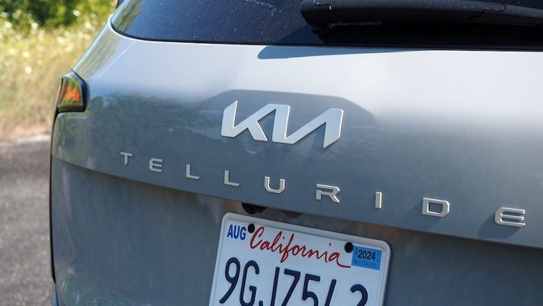Kia Telluride rear badging