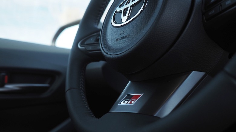 GR Corolla steering wheel
