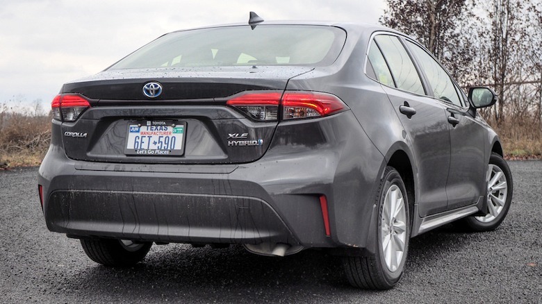 Corolla Hybrid XLE rear
