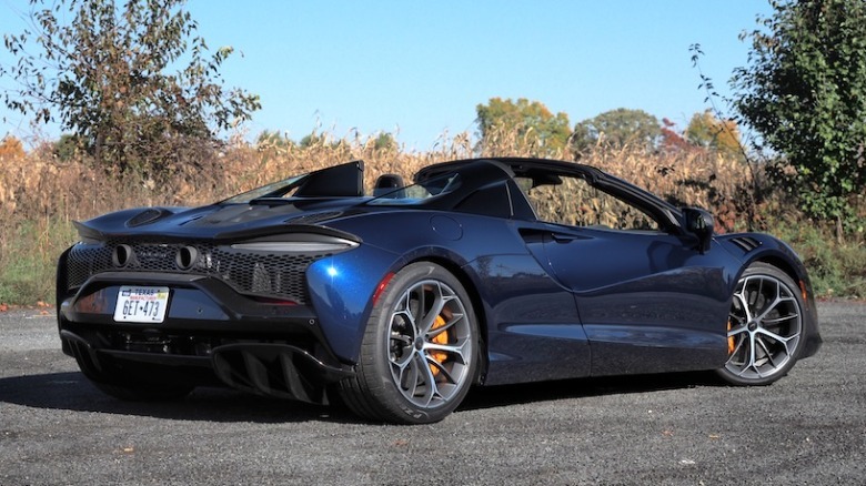 McLaren Artura Spider rear 3/4 view