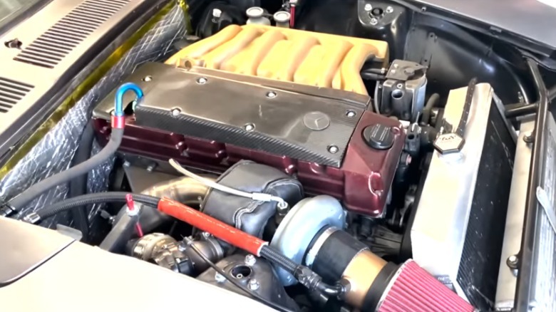 Mercedes engine in a Datsun