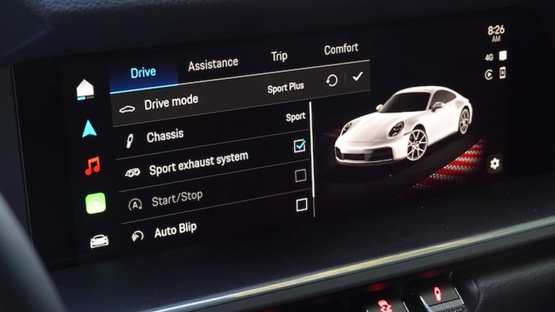 Drive mode settings UI