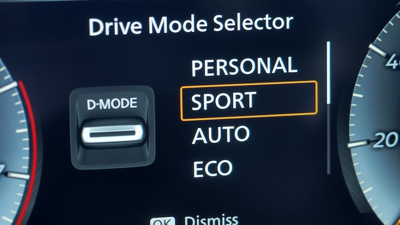 Drive mode UI