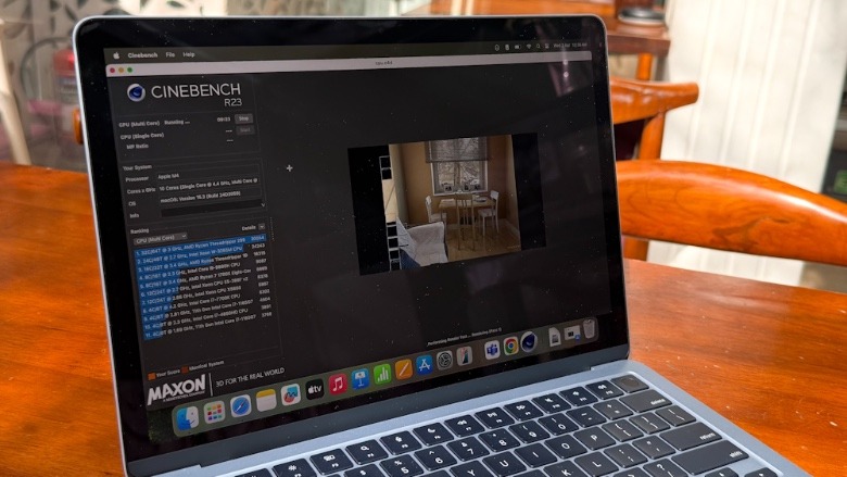 Performance testing MacBook Air.