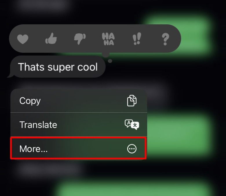 Text options